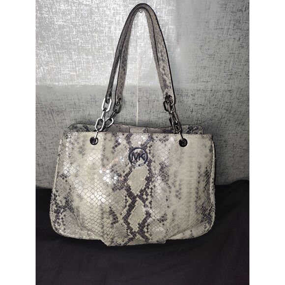 Michael Kors Snake Print Handbag - Picture 1 of 12